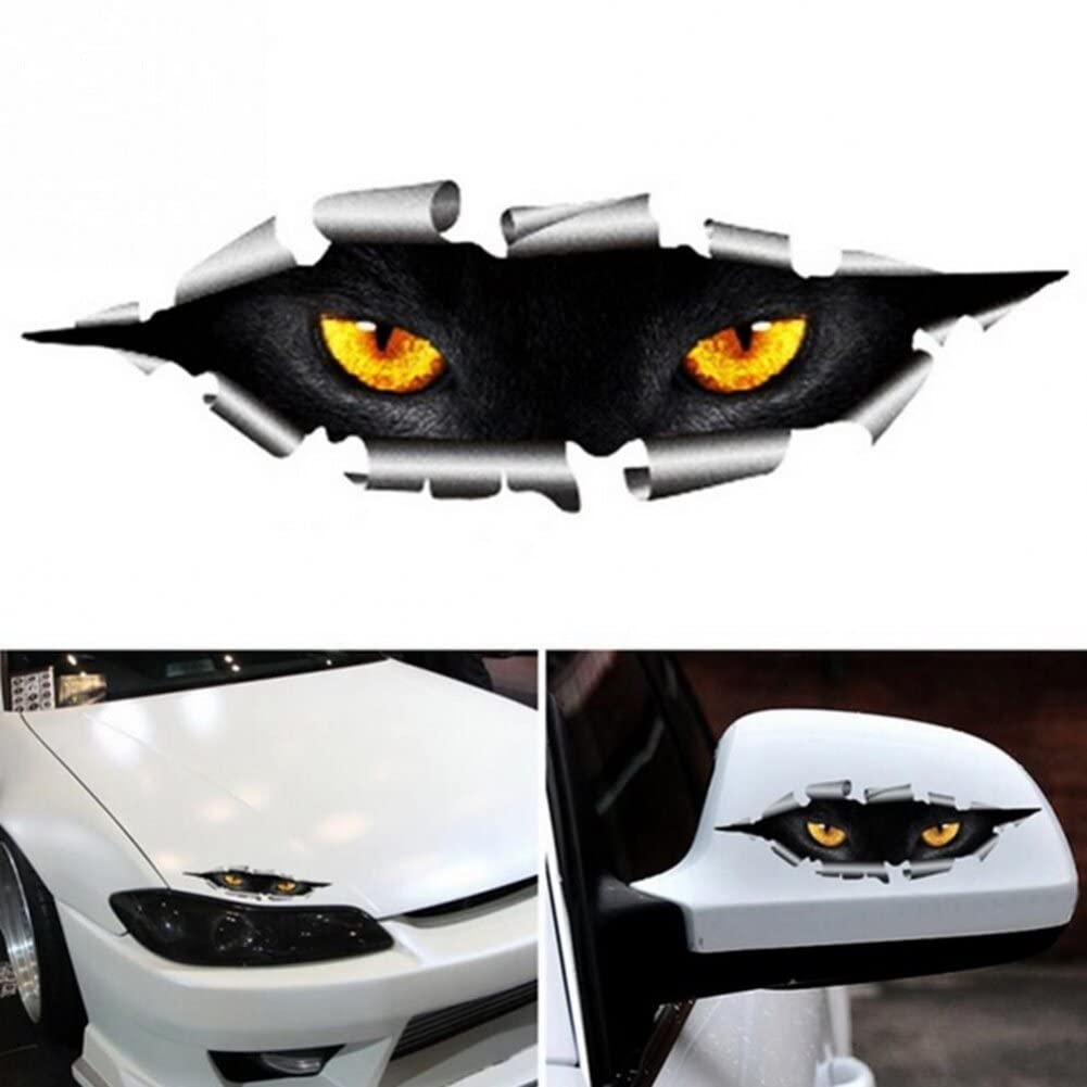 Lustiger 3D -Auto -Aufkleber 2pcs Katzenaugen -Peeking -Aufkleber Simulation Eye Car Sticker wasserdichte Rückspiegelaufkleber Für Alle Autos Lustiger 3D -Auto -Aufkleber 2pcs Katzenaugen -Peeking -Aufkleber Simulation Eye Car Sticker wasserdichte Rückspiegelaufkleber Für Alle Autos von Stakee