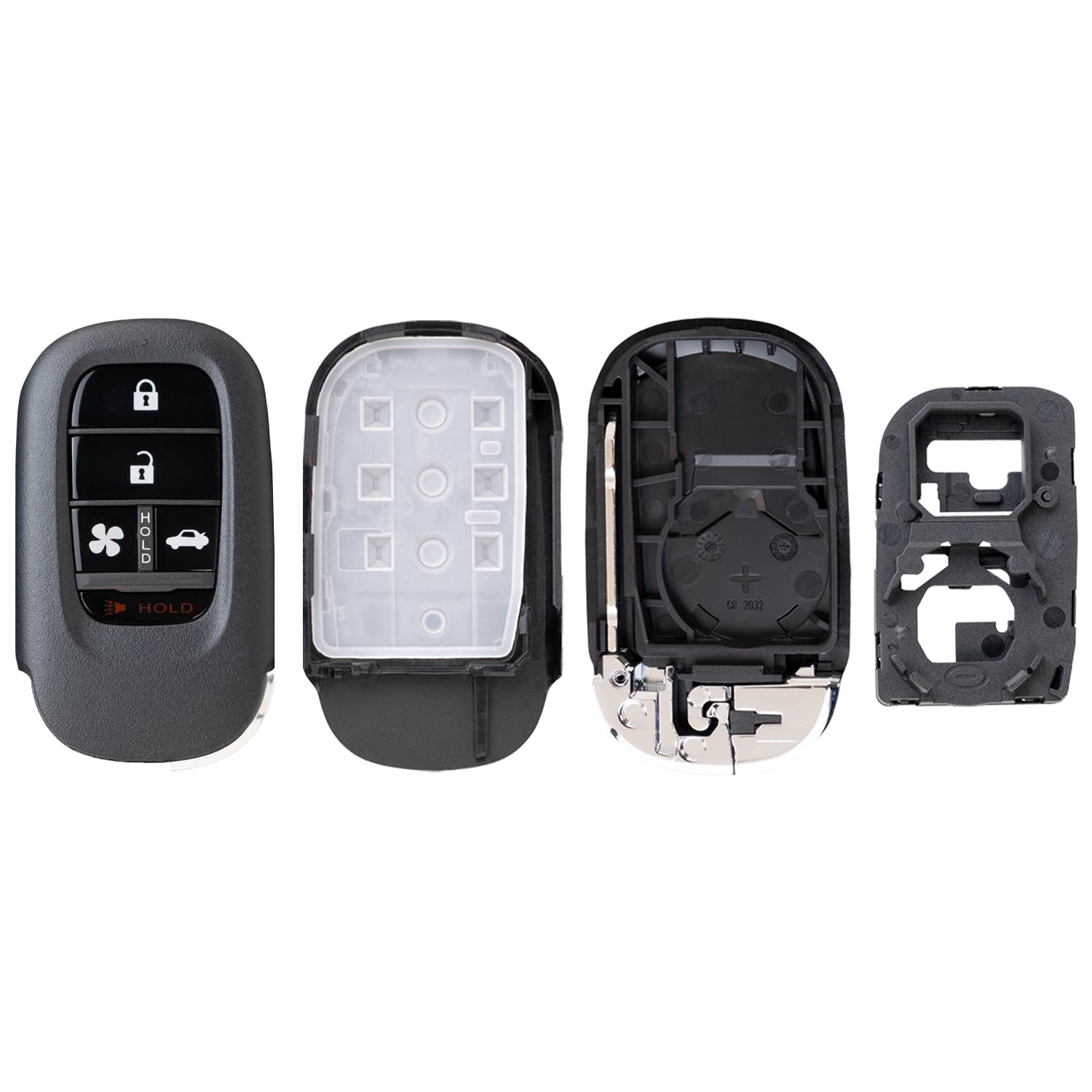 StandardAutoPart Smart-Autoschlüsselgehäuse, kompatibel mit Honda Accord Civic 2022, 2023, 2024, KR5TP-4 72147-T20-A01 (5-Tasten-Lüfter und Kofferraum) von StandardAutoPart