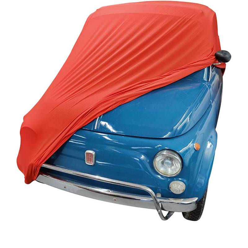 Star Cover Indoor Autoabdeckung kompatibel mit FIAT 500 SUPER Soft Stretch von PGONA