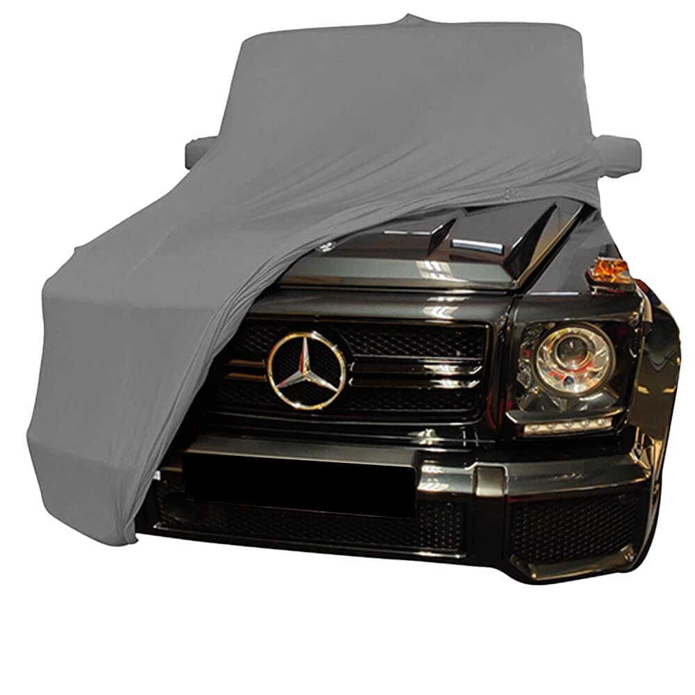 Star Cover Indoor Autoabdeckung passend für Mercedes-Benz G-Class Long Wheel Base Indoor Cover mit Spiegeltaschen SUPER Soft Stretch von Star Cover