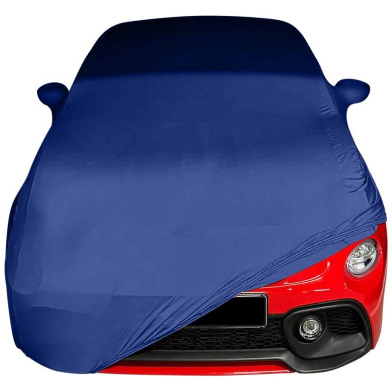 Star Cover Indoor Autoabdeckung kompatibel mit Abarth 595 mit Spiegeltaschen SUPER Soft Stretch von Star Cover