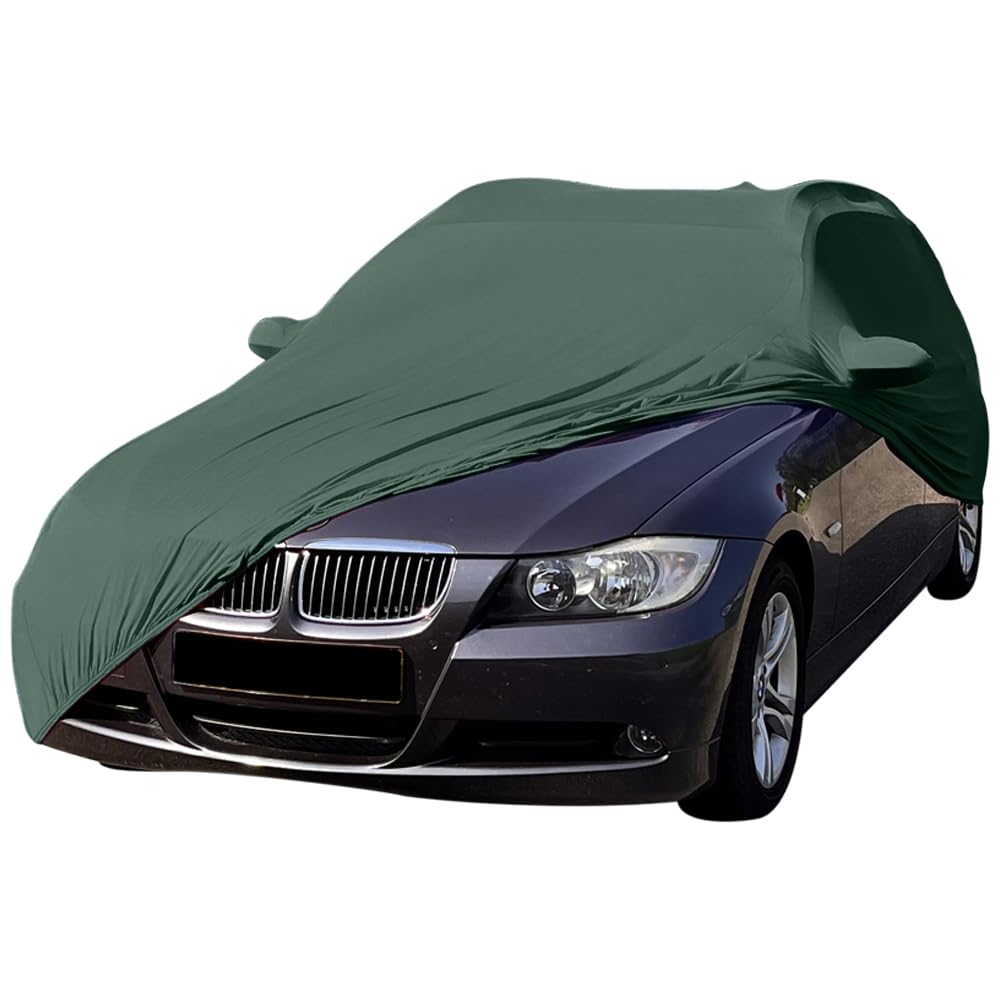 Star Cover Indoor Autoabdeckung kompatibel mit BMW 3-Series Touring (E91) mit Spiegeltaschen SUPER Soft Stretch von Star Cover