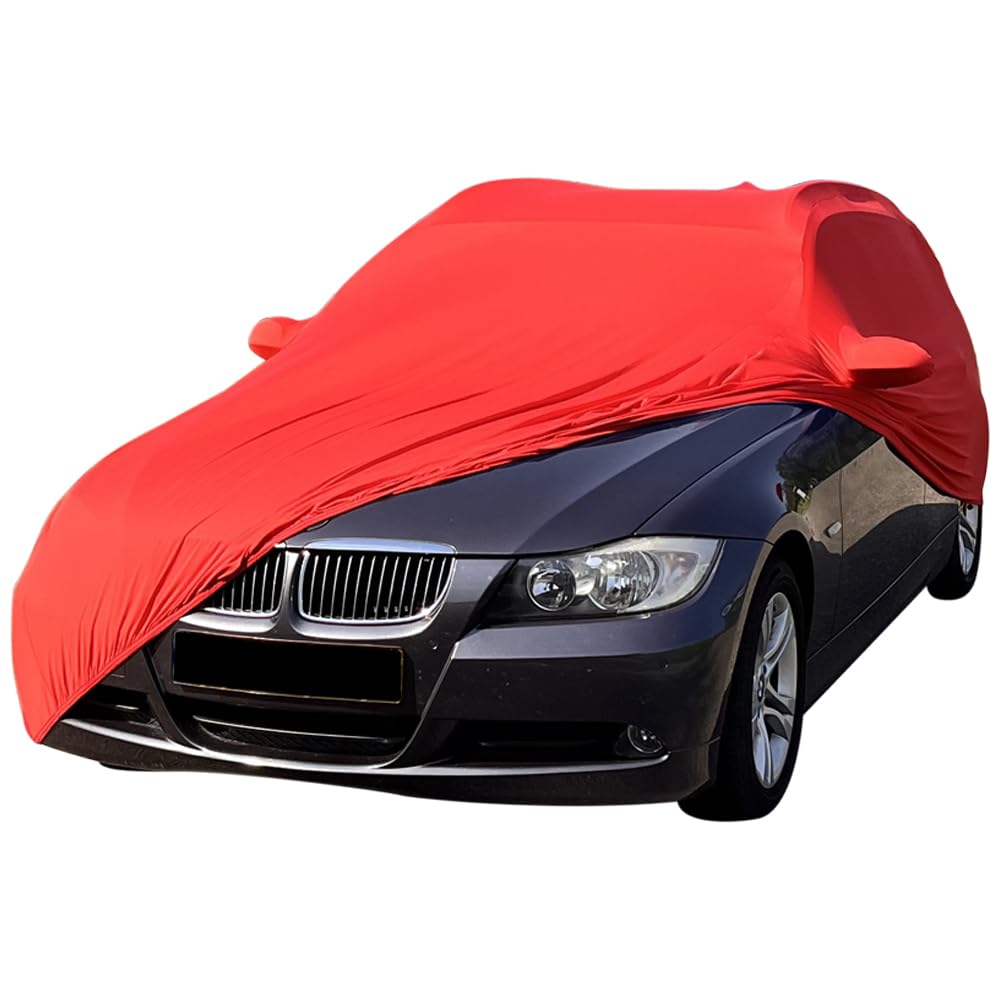 Star Cover Indoor Autoabdeckung kompatibel mit BMW 3-Series Touring (E91) mit Spiegeltaschen SUPER Soft Stretch von Star Cover