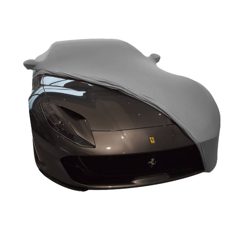 Star Cover Indoor Autoabdeckung kompatibel mit Ferrari 812 Superfast mit Spiegeltaschen SUPER Soft Stretch von Star Cover