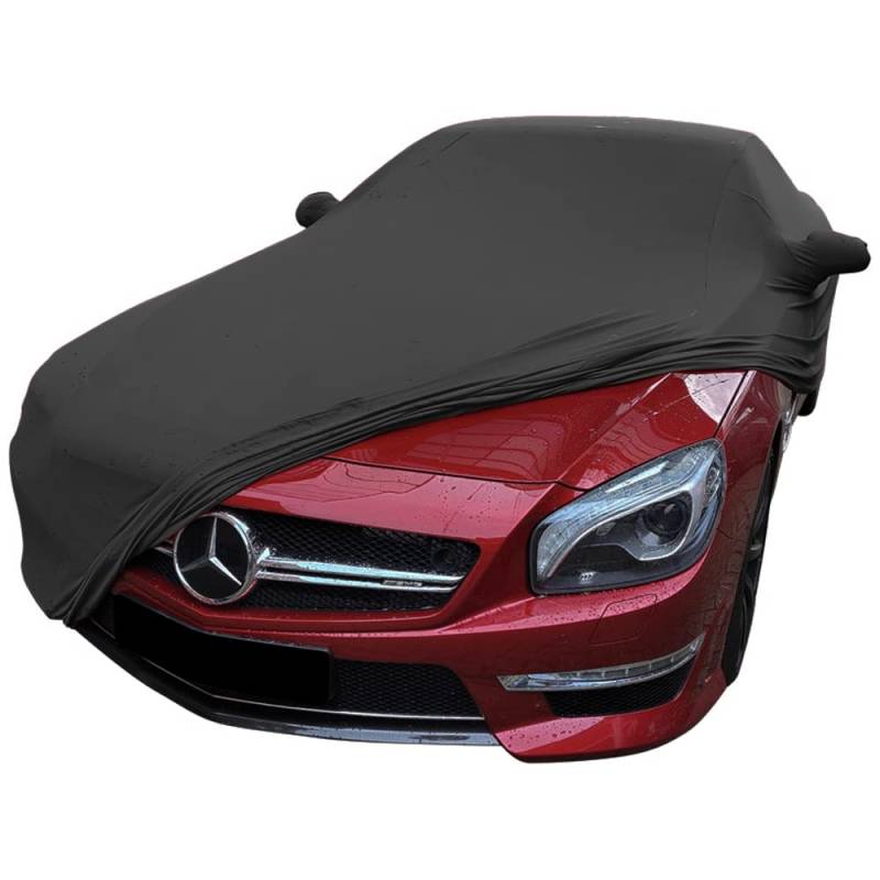 Star Cover Indoor Autoabdeckung kompatibel mit Mercedes-Benz Sl-Class (R231) mit Spiegeltaschen SUPER Soft Stretch von Star Cover