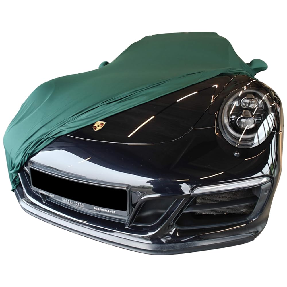 Star Cover Indoor Autoabdeckung kompatibel mit Porsche 911 (992) mit Spiegeltaschen SUPER Soft Stretch von Star Cover