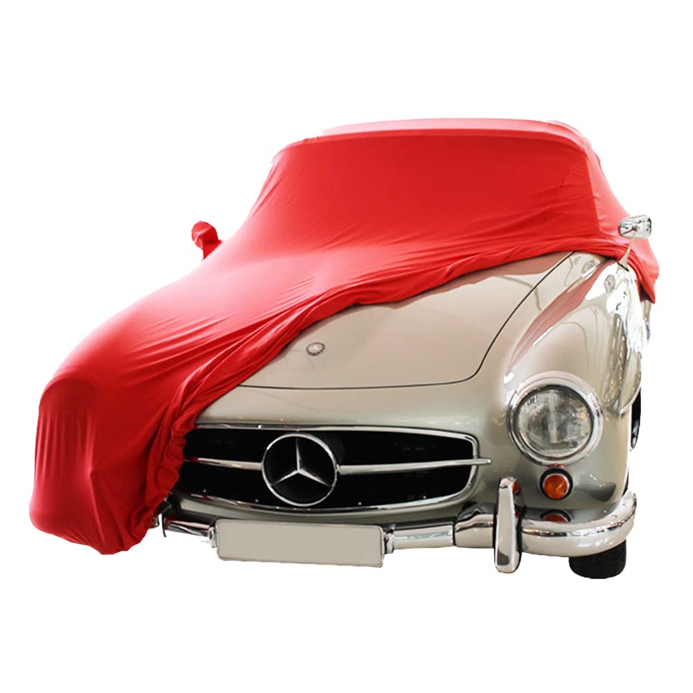 Star Cover Indoor Autoabdeckung passend für Mercedes-Benz 190 SL Indoor Cover mit Spiegeltaschen SUPER Soft Stretch von Star Cover