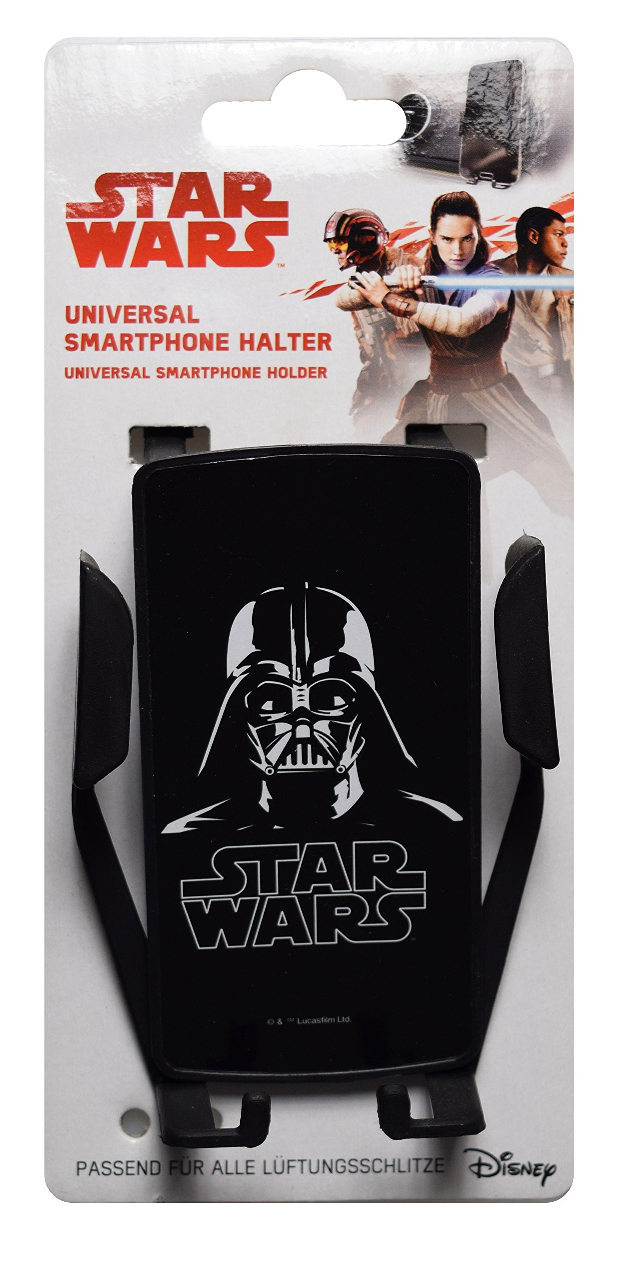 Star Wars STINN090 Smartphonehalter Handyhalter für den Lüftungsschlitz, Universell passend, Schwarz von Star Wars
