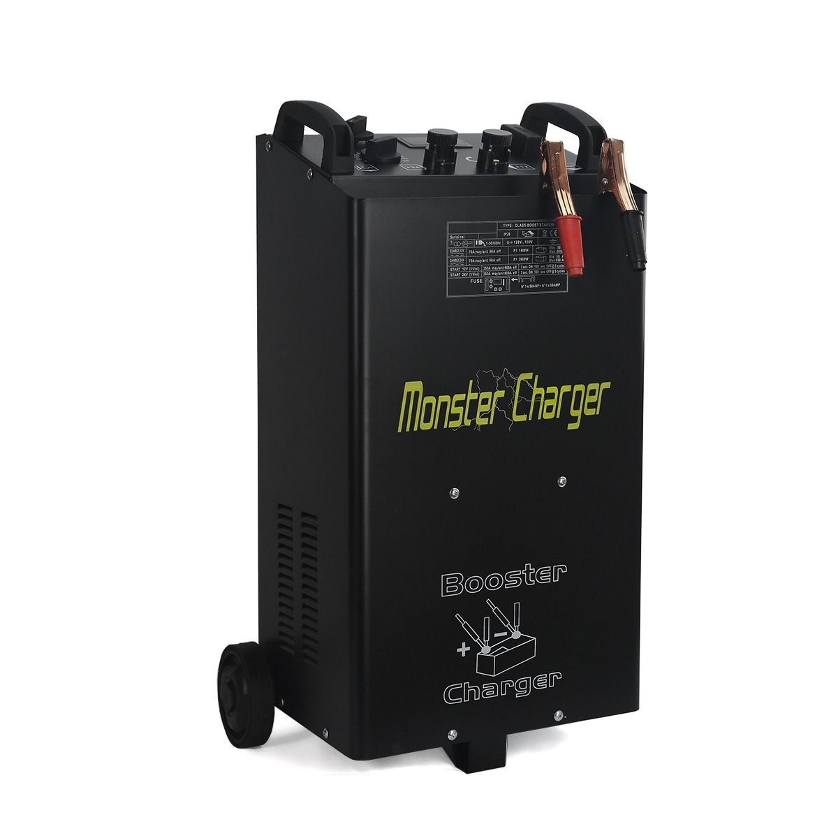 Stark 55 Amp 12/24 Spannungen Radbatterie Schnellladegerät LKW Ladegerät Automatischer Motorstarter Batterieklemmen mit Griff Stark 55 Amp 12/24 Spannungen Radbatterie Schnellladegerät LKW Ladegerät Automatischer Motorstarter Batterieklemmen mit Griff von Stark USA