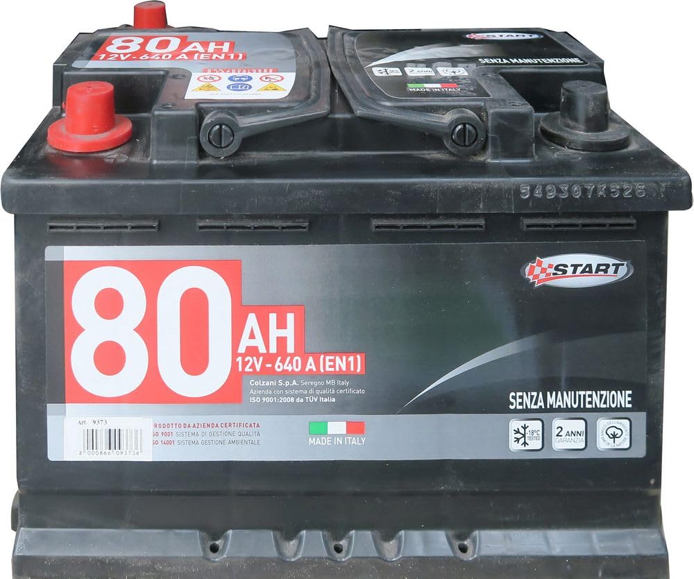 START Autobatterie, 80 Ah, 12 V, 640 A, Pluspol Links, Kassette L3 von START