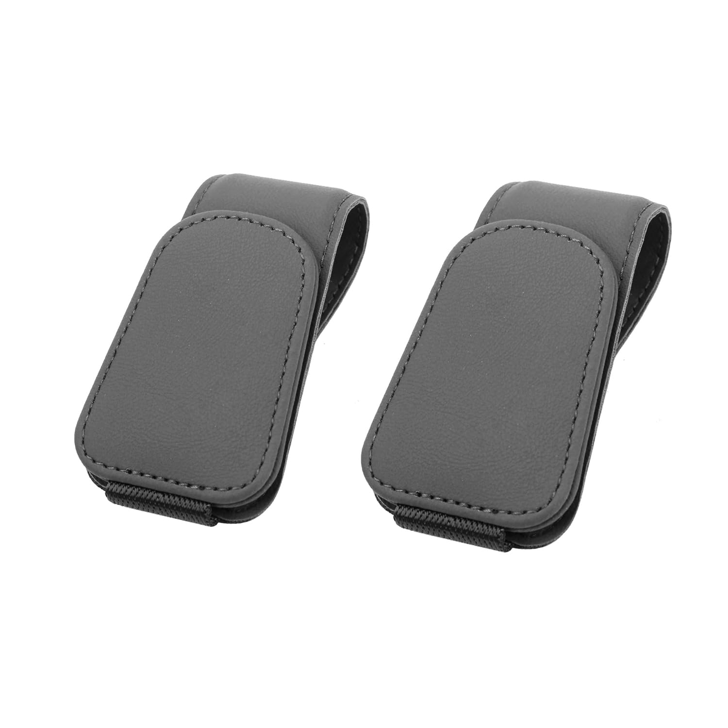 Brillenhalter für Auto Sonnenblende, Brillenhalter für Auto, Sonnenbrillenhalter Auto, Magnetische Auto Visier Brillenhalter,Sonnenbrillen Halterung/Ticket-Kartenclip (1, Elegantes Grau) von SteelFever
