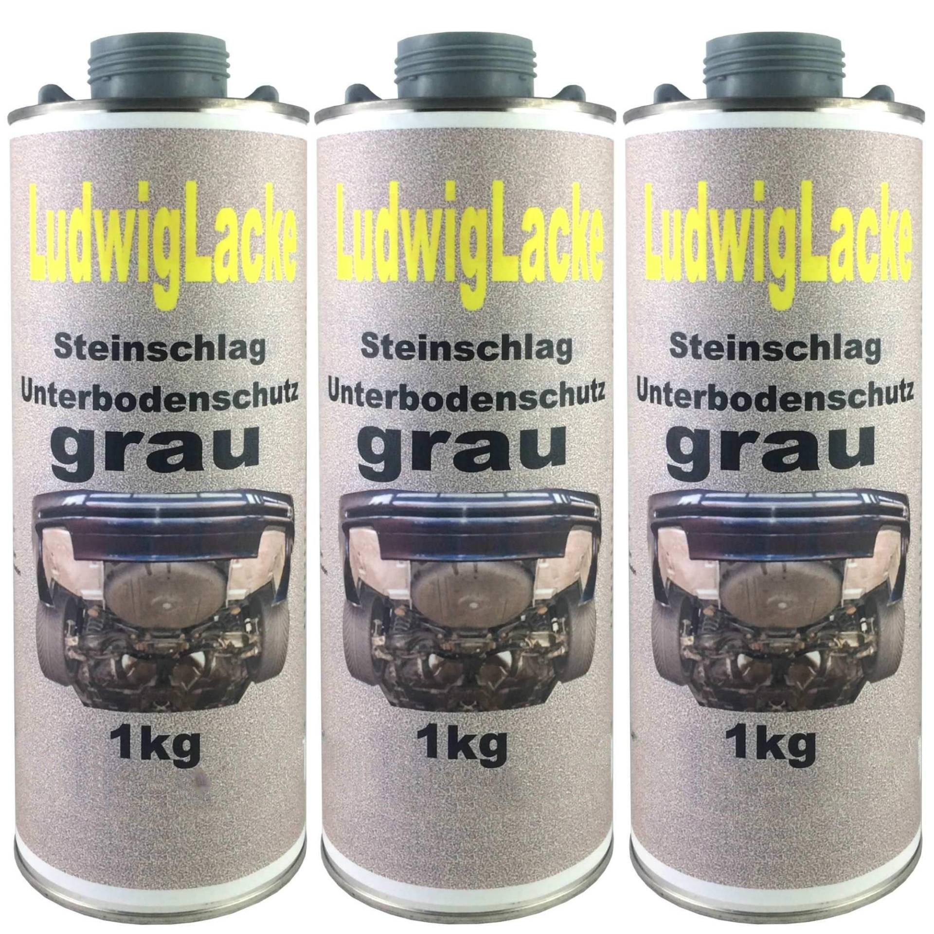 3 x 1 kg Unterbodenschutz grau Steinschlagschutz überlackierbar mit Autolack 3 x 1 kg Unterbodenschutz grau Steinschlagschutz überlackierbar mit Autolack von Steinschlagschutz Unterbodenschutz