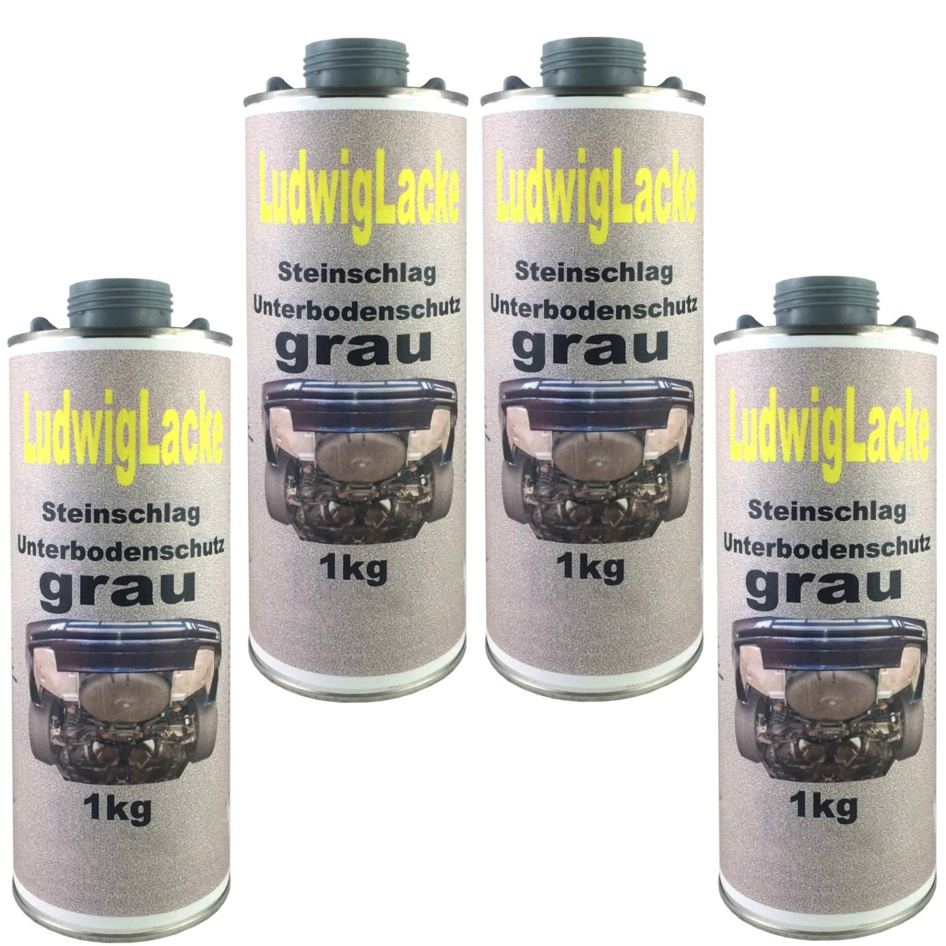4 x 1 Liter Unterbodenschutz grau Steinschlagschutz überlackierbar mit Autolack 4 x 1 Liter Unterbodenschutz grau Steinschlagschutz überlackierbar mit Autolack von Steinschlagschutz Unterbodenschutz