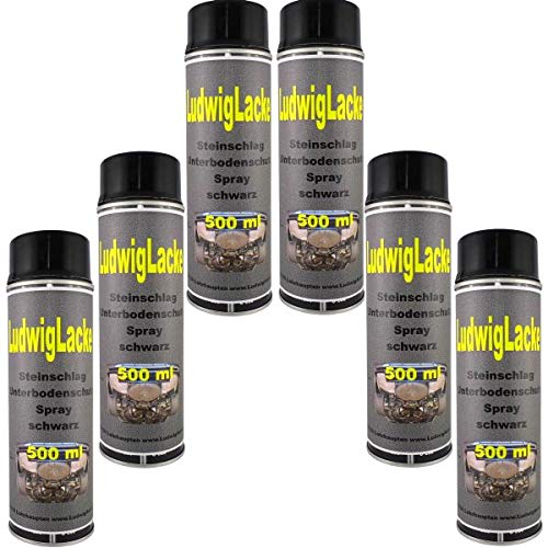Steinschlagschutz Unterbodenschutz 6 x 500 ml Spray Schwarz Steinschlagschutz Unterbodenschutz 6 x 500 ml Spray Schwarz von Steinschlagschutz Unterbodenschutz