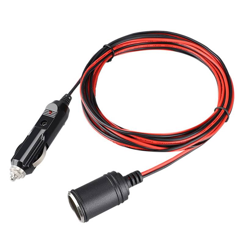 Steowsey 12V 24V 15A Hoch Leistung Auto Feuerzeug Steckdose Stecker Buchse VerläNgerung Kabel Strom Versorgung Kabel mit Sicherung 3.7M von Steowsey
