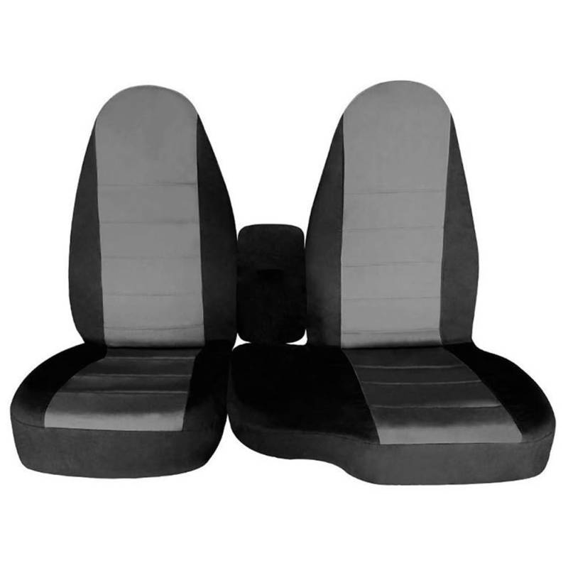 Steowsey 2 STÜCKE für 60/40 Sitzbezug mit Hoher RüCkenlehne Vorderer Autositzbezug Ohne Armlehnenbezug 1998-2003 Dunkelgrau von Steowsey