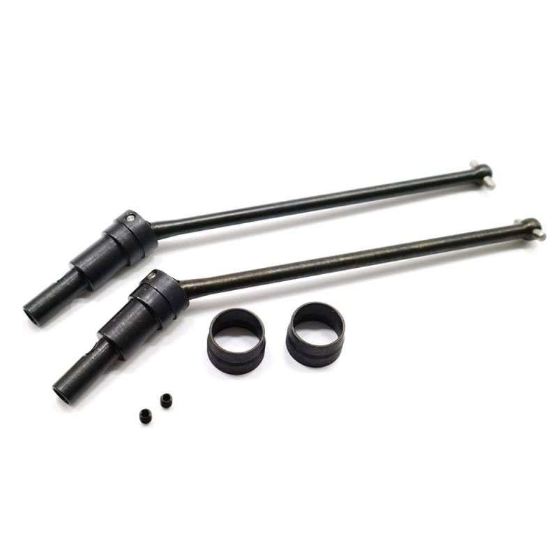 Steowsey 2 StüCk Metall Antrieb Welle CVD EA1061 für JLB Racing CHEETAH 11101 J3 Speed 1/10 RC Auto Upgrade ZubehöR Teile von Steowsey