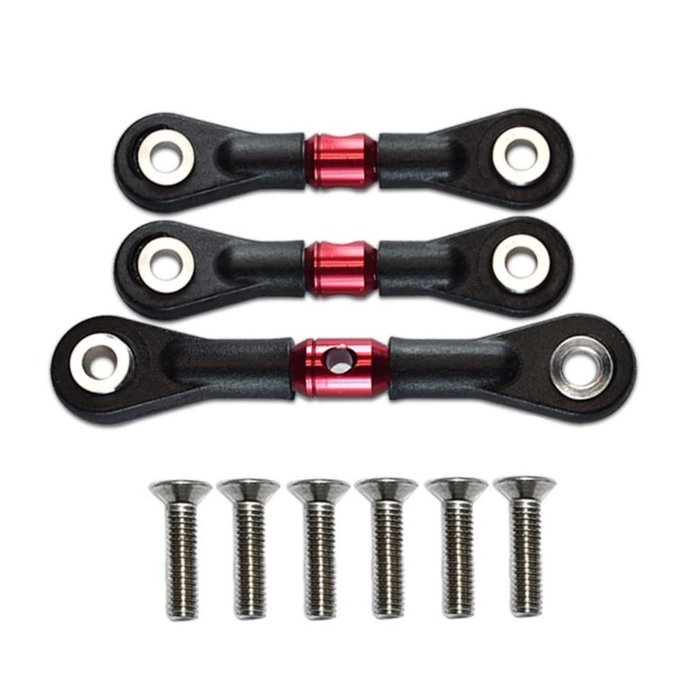 Steowsey 3 Lenkstange Servostange für TT-02 TT-02T TT02 TT02T 1/10 RC Auto Upgrade Teile ZubehöR,Rot Steowsey 3 Lenkstange Servostange für TT-02 TT-02T TT02 TT02T 1/10 RC Auto Upgrade Teile ZubehöR,Rot von Steowsey