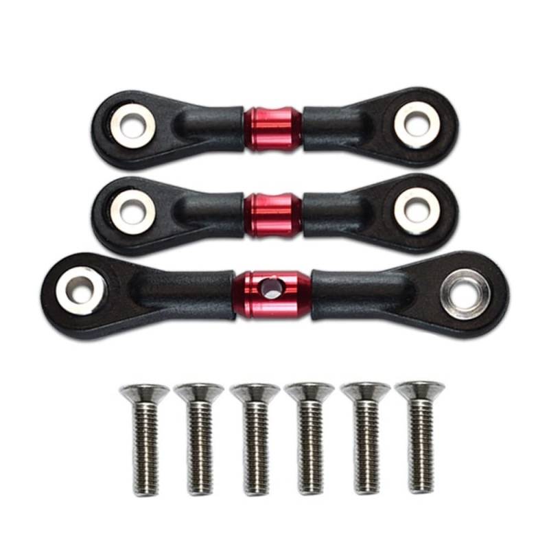 Steowsey 3 Lenkstange Servostange für TT-02 TT-02T TT02 TT02T 1/10 RC Auto Upgrade Teile ZubehöR,Rot von Steowsey