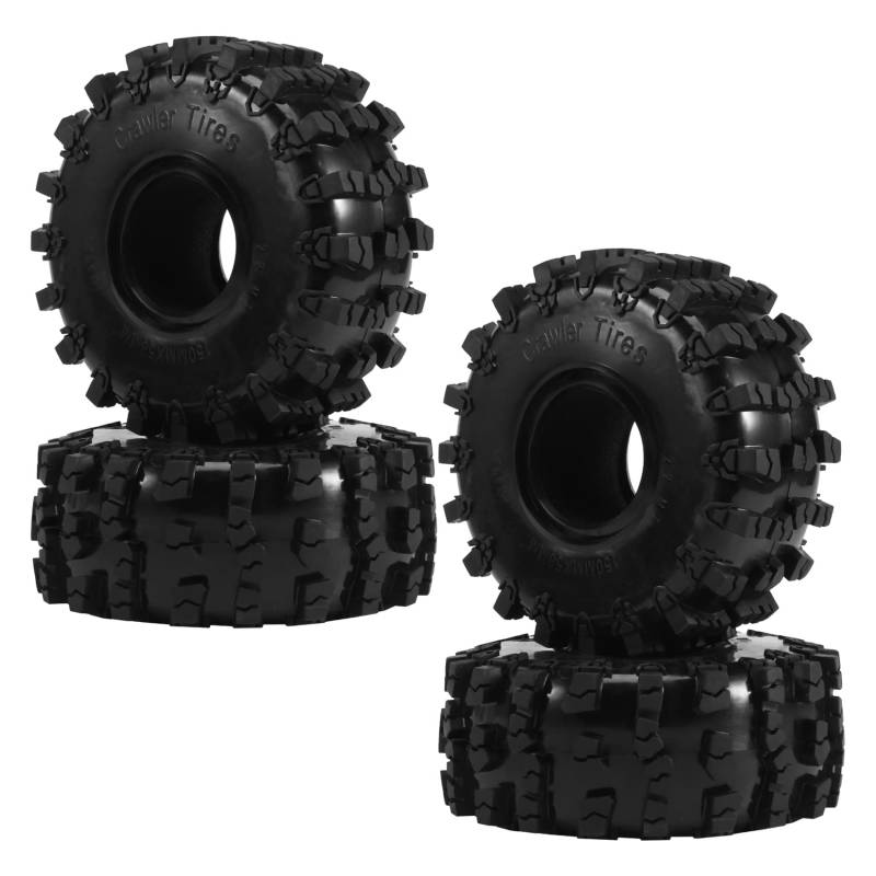 Steowsey 4 STÜCKE 150 MM 2,2 Gummi GroßE Reifen Rad Reifen für 1/10 RC Crawler Auto Axial Wraith SCX10 Capra TRX4 TRX6 D90 von Steowsey