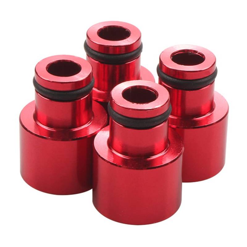 Steowsey 4 STÜCKE Kraftstoff Einspritz DüSe Adapter Hut Kraftstoff DüSe Abstandshalter Extender Auto Top Deckel ZubehöR für B16 B18 D16Z D16Y von Steowsey