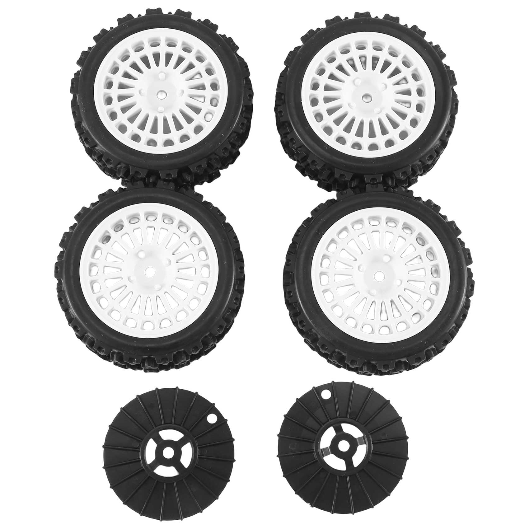 Steowsey 4 StüCk Gummireifen Radreifen für XV01 TA06 TT01 TT01E TT02 TT02B PTG-2 1/10 RC Auto Upgrades Teile ZubehöR,2 von Steowsey