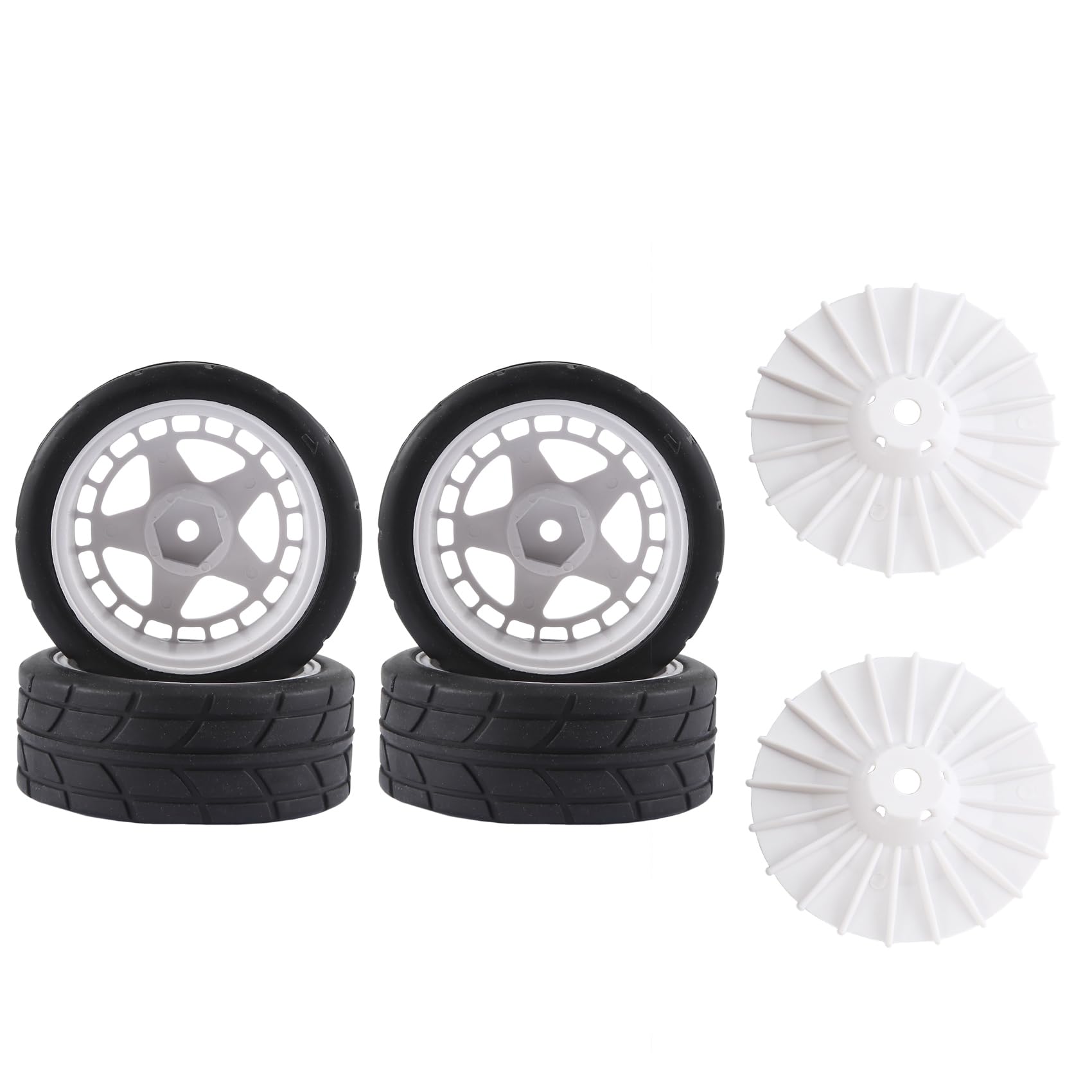 Steowsey 4 StüCke 12 Mm Hex 65 Mm Gummireifen Radreifen für XV 01 TT 01 TT 02 LC Racing PTG 2 WR8 1/10 RC Auto,2 Steowsey 4 StüCke 12 Mm Hex 65 Mm Gummireifen Radreifen für XV 01 TT 01 TT 02 LC Racing PTG 2 WR8 1/10 RC Auto,2 von Steowsey