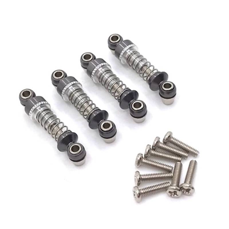 Steowsey 4 StüCke Metall Stoß DäMpfer DäMpfer für 284131 K969 K979 K989 K999 P929 P939 1/28 RC Auto Upgrade ZubehöR Teile, von Steowsey