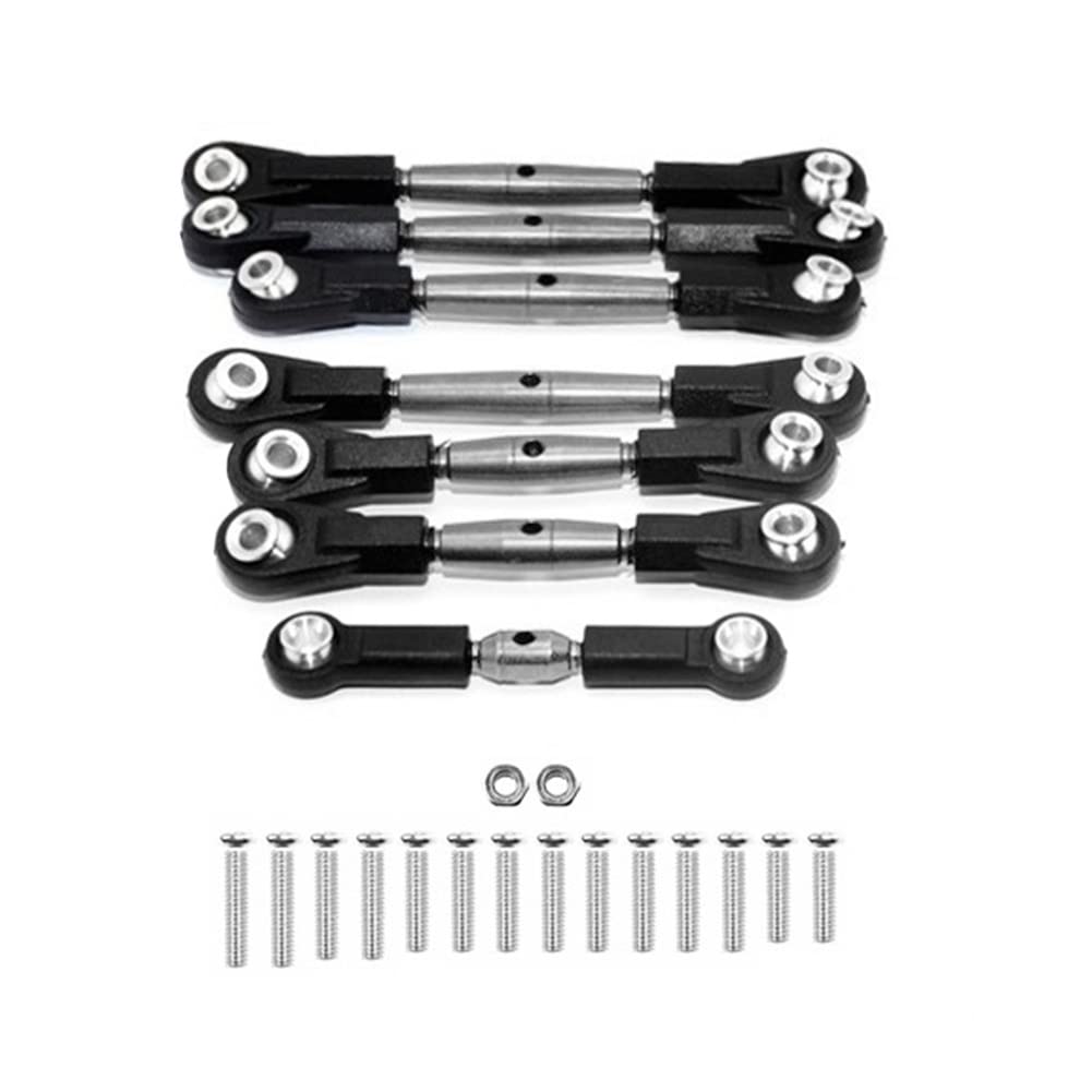 Steowsey 7 StüCk Stahl Lenkung GestäNge GestäNge Servo Stangen Set für TT-02B TT02B 1/10 RC Auto Upgrade Teile ZubehöR Steowsey 7 StüCk Stahl Lenkung GestäNge GestäNge Servo Stangen Set für TT-02B TT02B 1/10 RC Auto Upgrade Teile ZubehöR von Steowsey