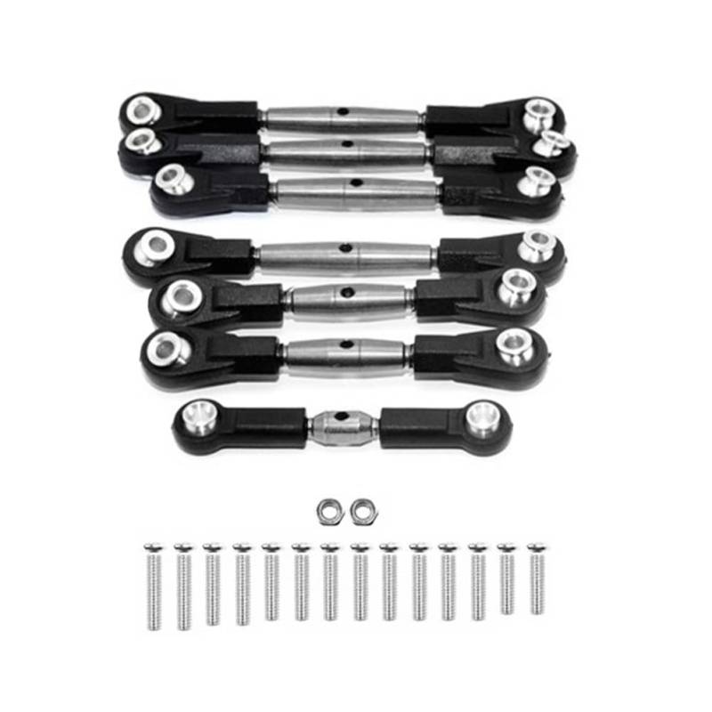 Steowsey 7 StüCk Stahl Lenkung GestäNge GestäNge Servo Stangen Set für TT-02B TT02B 1/10 RC Auto Upgrade Teile ZubehöR von Steowsey