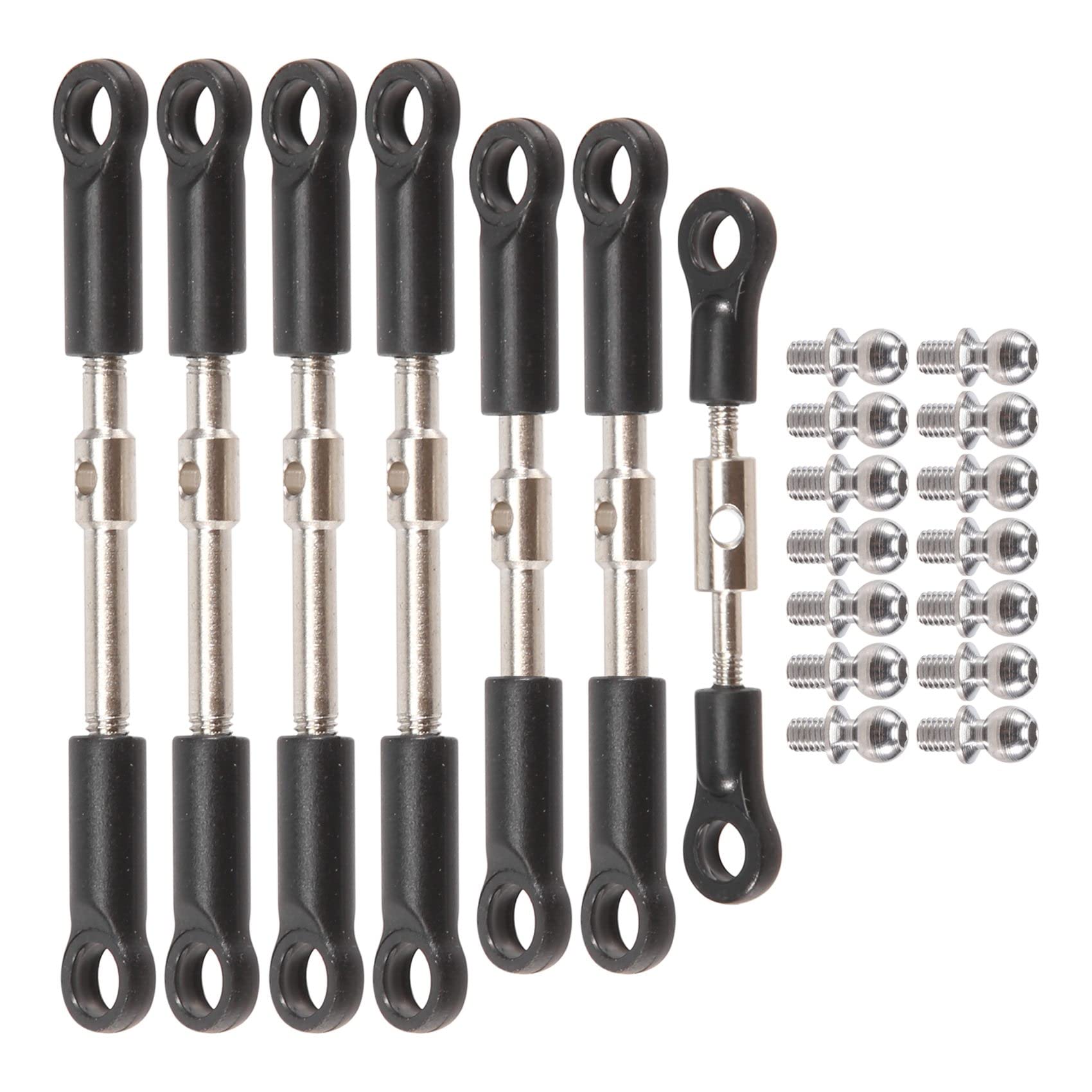Steowsey 7 StüCk Vordere Hintere Spurstange Servo-Verbindungsstange mit Kugelkopfschraube für 144001 144010 124017 124019 RC-Auto-Ersatzteile Steowsey 7 StüCk Vordere Hintere Spurstange Servo-Verbindungsstange mit Kugelkopfschraube für 144001 144010 124017 124019 RC-Auto-Ersatzteile von Steowsey