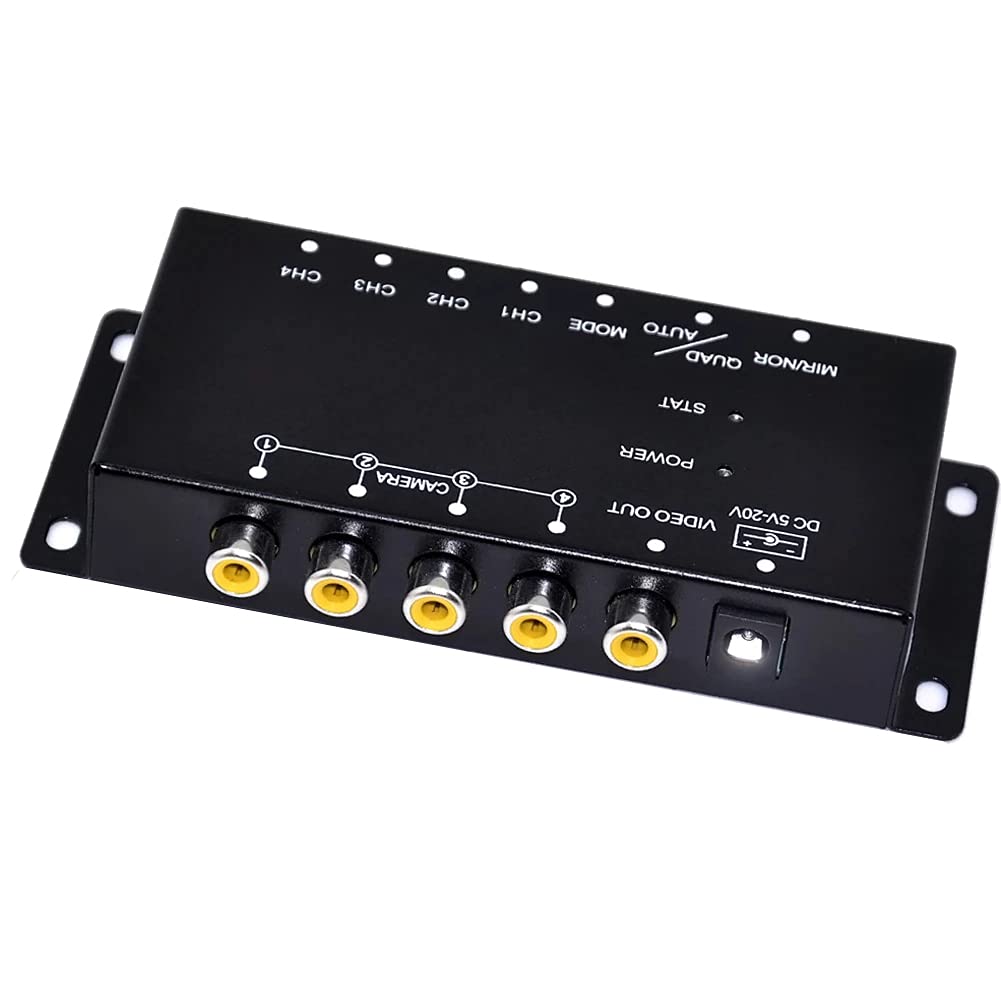 Steowsey Auto 4-Kanal Driving Recorder Switcher Control Autokameras IR Control Switch Combiner Box für 360 Grad Panoramabild Steowsey Auto 4-Kanal Driving Recorder Switcher Control Autokameras IR Control Switch Combiner Box für 360 Grad Panoramabild von Steowsey