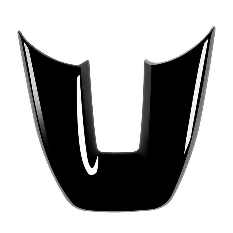 Steowsey Auto GläNzend Schwarz V-Stil Lenkradverkleidungsverkleidung Zierrahmen Aufkleber für Vezel -V 2021 2022 von Steowsey