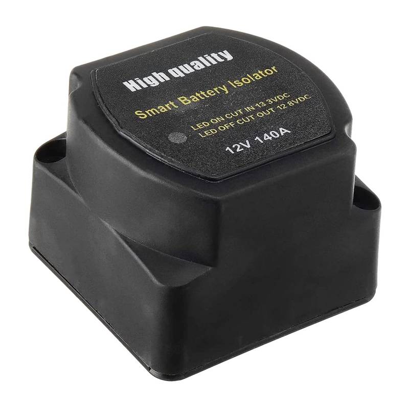 Steowsey Dual Battery Smart Isolator 12V 140 Amp Spannungsempfindliches Relais VSR Smart Switch für Auto ATV UTV Boote Wohnmobil Wohnmobils von Steowsey