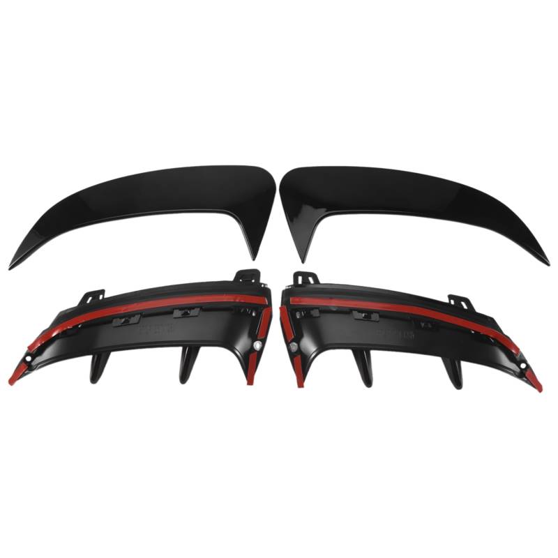 Steowsey GläNzend Schwarz Heck StoßStange Splitter Spoiler Hinten Canard Luft EntlüFtung Trim für A W177 A180 A200 A250 A45 2019+ von Steowsey
