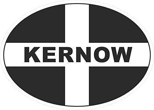 Oval Geformt Cornish Cornwall Kernow County Flagge Vinyl Stoßstange Aufkleber Sticker Bombardierung Aufkleber 140x100mm Ca. von Sticar-it Ltd