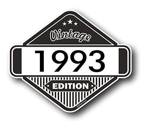 Sticar-it Ltd Vintage Edition 1993 Klassisch Retro Vinyl Auto Motorrad Cafe Racer Sticker Aufkleber Abzeichen 85x70mm ca. von Sticar-it Ltd