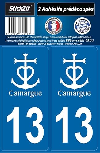 StickZif SR13 – 3 Aufkleber 2 Platte Departement 13 Croix De Camargue StickZif SR13 – 3 Aufkleber 2 Platte Departement 13 Croix De Camargue von StickZif