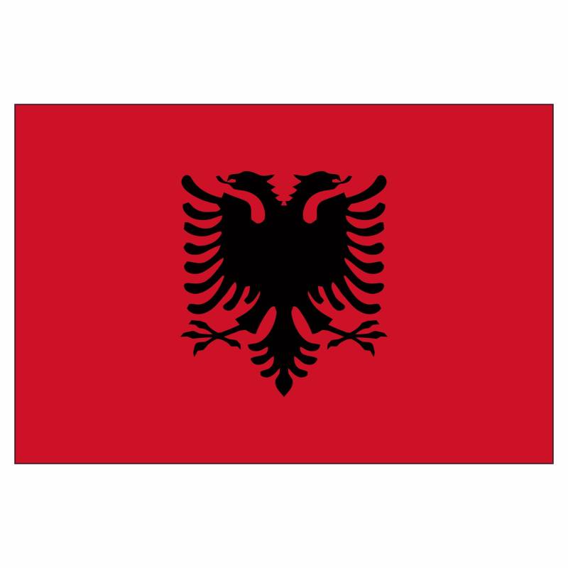 2er Set Albanien Albanische Albania Kosovo Adler Flagge Fahne Aufkleber Vinyl Stickers von Sticker Design Shop
