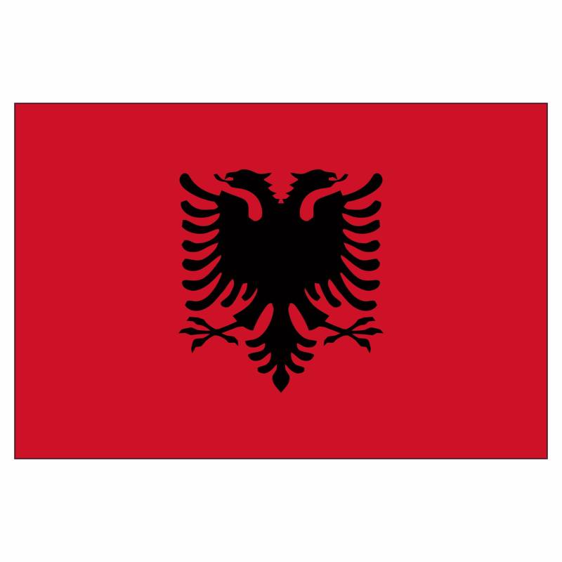 2er Set Albanien Albanische Albania Kosovo Adler Flagge Fahne Aufkleber Vinyl Stickers von Lupsty