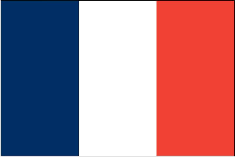 2er Set Frankreich Flagge Fahne Aufkleber Vinyl Stickers 10cm von Sticker_Design_Shop