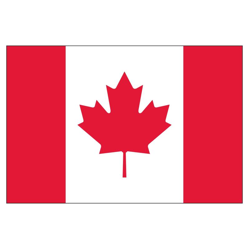 2er Set Kanadische Kanada Canada Flagge Fahne Aufkleber Vinyl Stickers 10cm von Sticker Design Shop