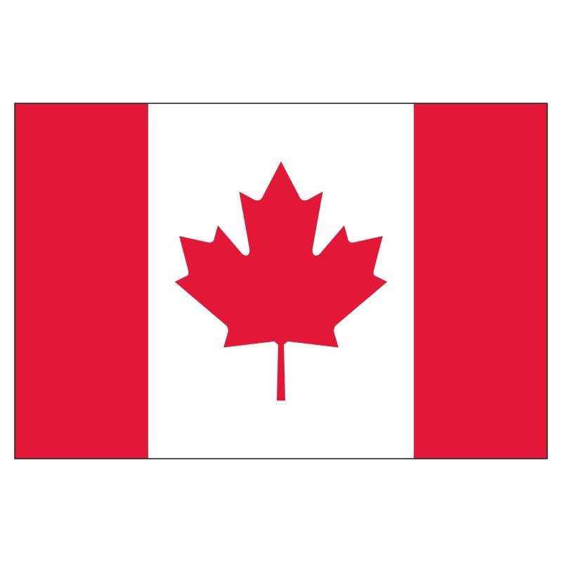 2er Set Kanadische Kanada Canada Flagge Fahne Aufkleber Vinyl Stickers 10cm von Sticker Design Shop