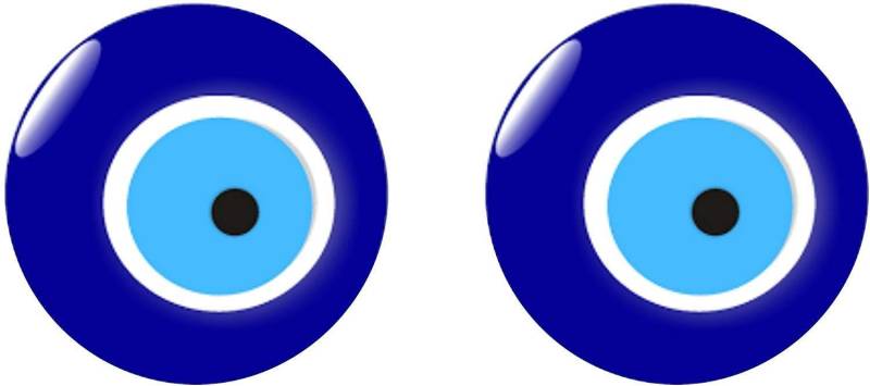 2er Set Nazar Boncuk Blaues Auge Evil Eye Sticker Aufkleber Auto Laptop Handy Türkiye von Sticker_Design_Shop