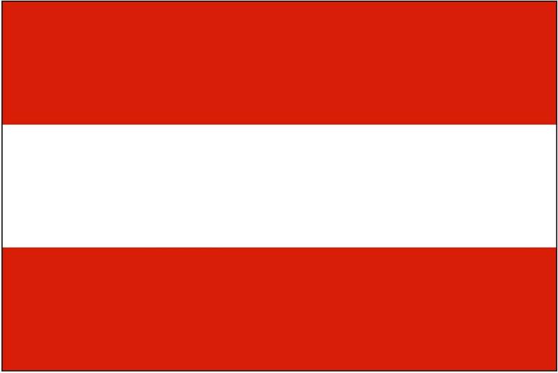 2er Set Österreich Flagge Fahne Aufkleber Vinyl Stickers 10cm von Sticker_Design_Shop