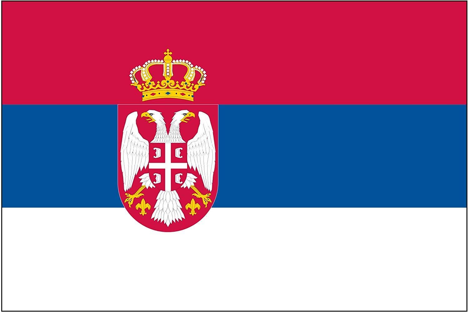 2er Set Serbia Serbien Serbische Flagge Fahne Aufkleber Vinyl Stickers 10cm 2er Set Serbia Serbien Serbische Flagge Fahne Aufkleber Vinyl Stickers 10cm von Sticker_Design_Shop