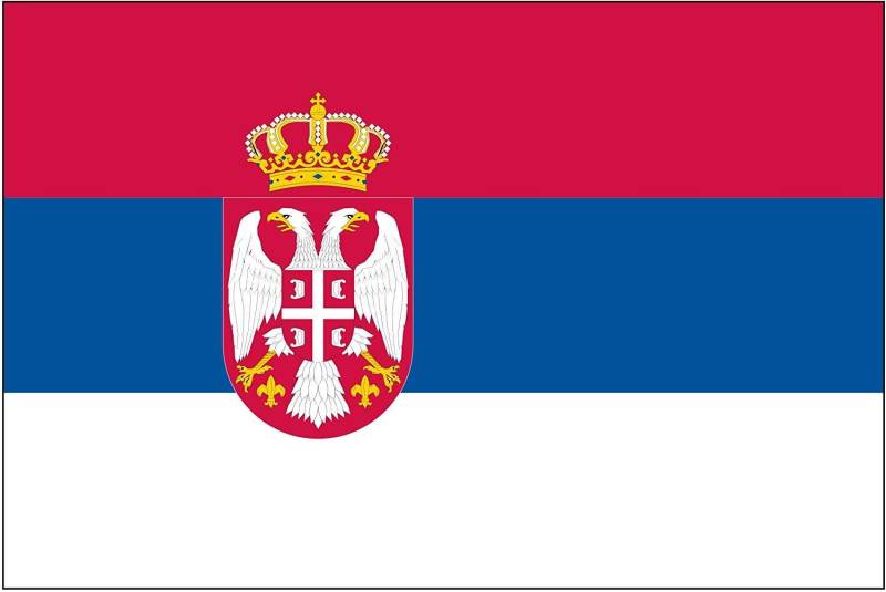 2er Set Serbia Serbien Serbische Flagge Fahne Aufkleber Vinyl Stickers 10cm von Sticker_Design_Shop