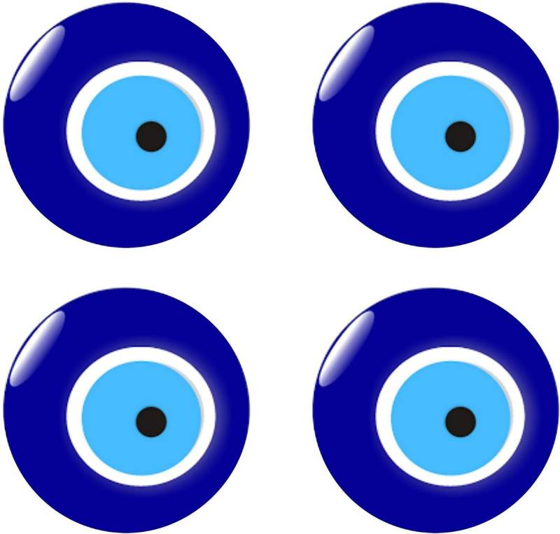 4er Set Nazar Boncuk Blaues Auge Evil Eye Sticker Aufkleber Auto Laptop Handy Türkiye von Sticker_Design_Shop