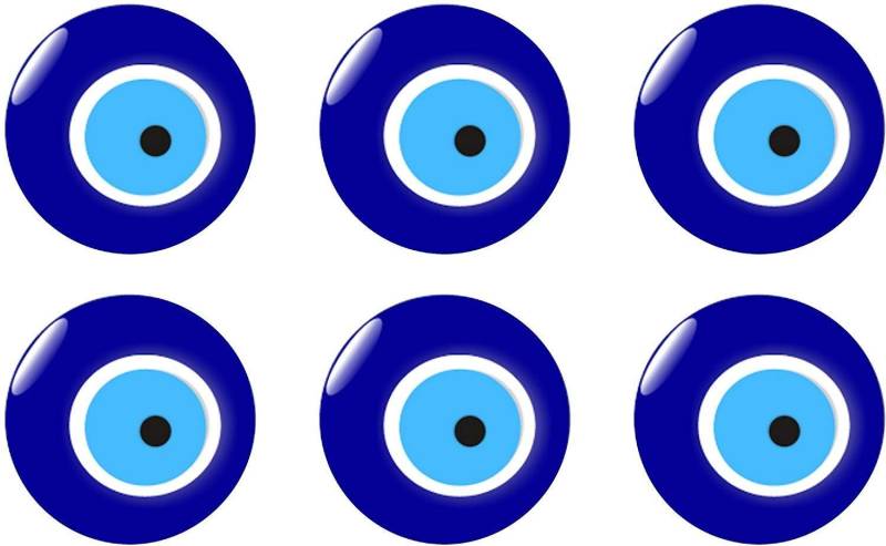 6er Set Nazar Boncuk Blaues Auge Evil Eye Sticker Aufkleber Auto Laptop Handy Türkiye von Sticker_Design_Shop