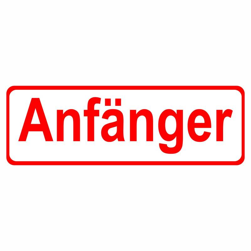 Anfänger Auto Aufkleber Vinyl Stickers 30 x 10 cm von Homry